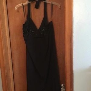 Black mid-length formal